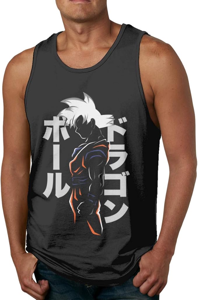 Men's Dragon Ball Z Goku Tank Tops Undershirt Vests for Men 3XLarge