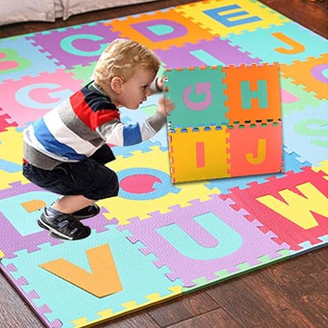 Amazon Com Vibola Foam Puzzle 36pcs Alphabet Numbers Eva