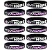 Inkstone Breast Cancer Awareness Accessories (12-Pack) - Pink Ribbon Support Jewelry, Bracelets & Gifts for Women