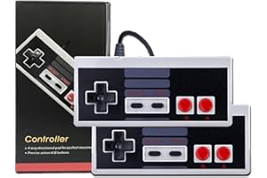 acisan 2-Packs Wired Classic Mini Controller Compatible with NES Classic Mini and SNES Classic Edition (2016/2018), 9.8FT Cable for an Immersive Gaming Experience