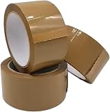 1ABOVE Brown Packing Tape 3 Rolls 48mm x 66m 54 micron Heavy Duty