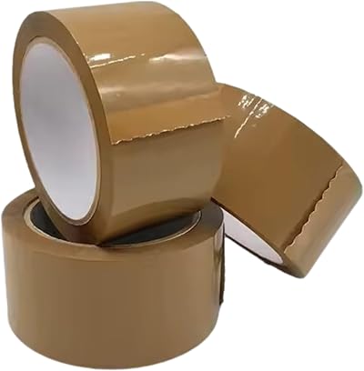 1ABOVE Brown Packing Tape 3 Rolls 48mm x 66m 54 micron Heavy Duty