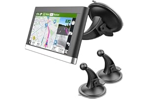 SkyTitan for Garmin GPS Car Mount 2 Pack Replacement Non-Sticky Suction Cup 17mm Ball Mount Windshield Holder fit Garmin Nuvi Drive Dezl RV GPS, Black