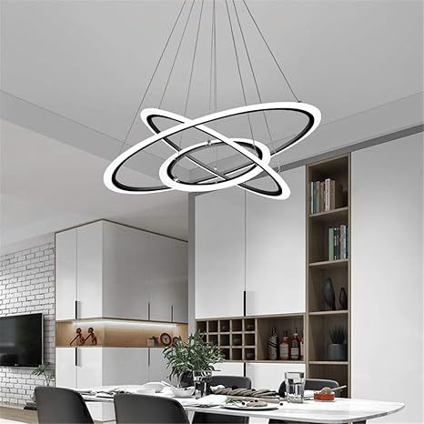 bright modern chandelier
