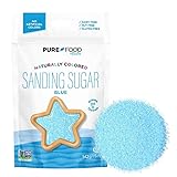 Pure Food Dye Free Blue Sanding Sugar, 5 oz