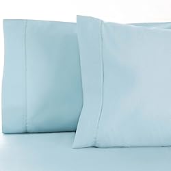 Superior LBKGPCSL600CR Pillowcases, King, Light Blue