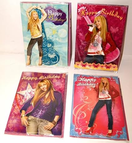 3d-hannah-montana-birthday-cards-4-pk-amazon-co-uk-toys-games