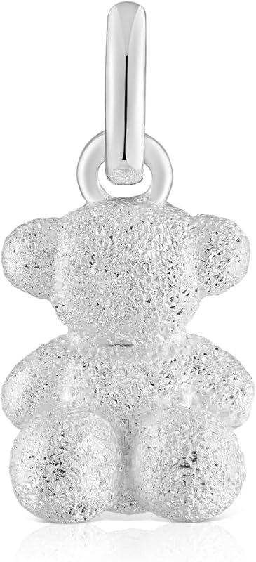 Pendentif ours en argent diamanté pour femme, collection Bold Bear