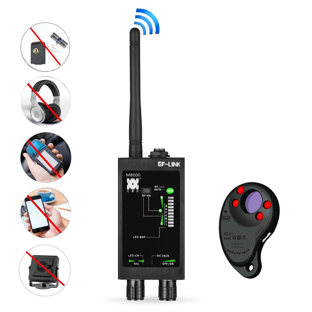 RF Signal Detector GPS Tracker Finder Camera Scanner Detectors Anti Spy Bug Betector Lens CDMA GSM Device Finder Monitor