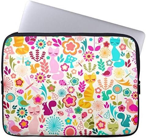 Garden Kitty Laptop Sleeve 13/13.3 Inch,Notebook/MacBook Pro/MacBook Air Laptop