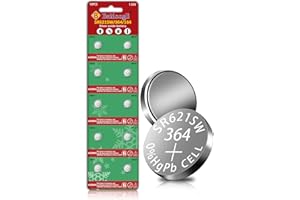 BEIDONGLI SR621SW Battery 364 621 for Watch Battery 1.5V Button Cell Pack of 10【3-Year Warranty】