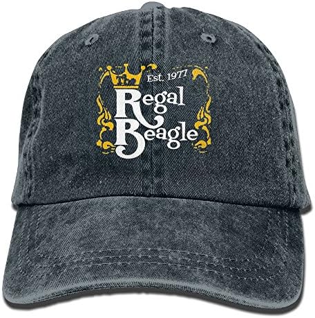Regal Beagle Unisex Flat Bill Hip Hop Cap Baseball Hat Head-Wear Cotton Trucker Hats Navy