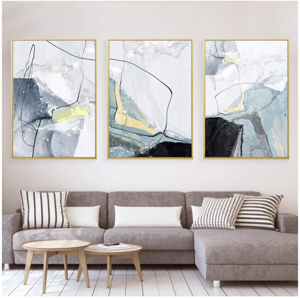 xwlljkcz 3 Piece Nordic Wall Art Canvas Paintings Wall Pictures
