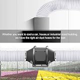 YIJUHOU 4 Inch 10 ft Flexible Aluminum Air Ducting 100mm Dryer Vent Hose view 6