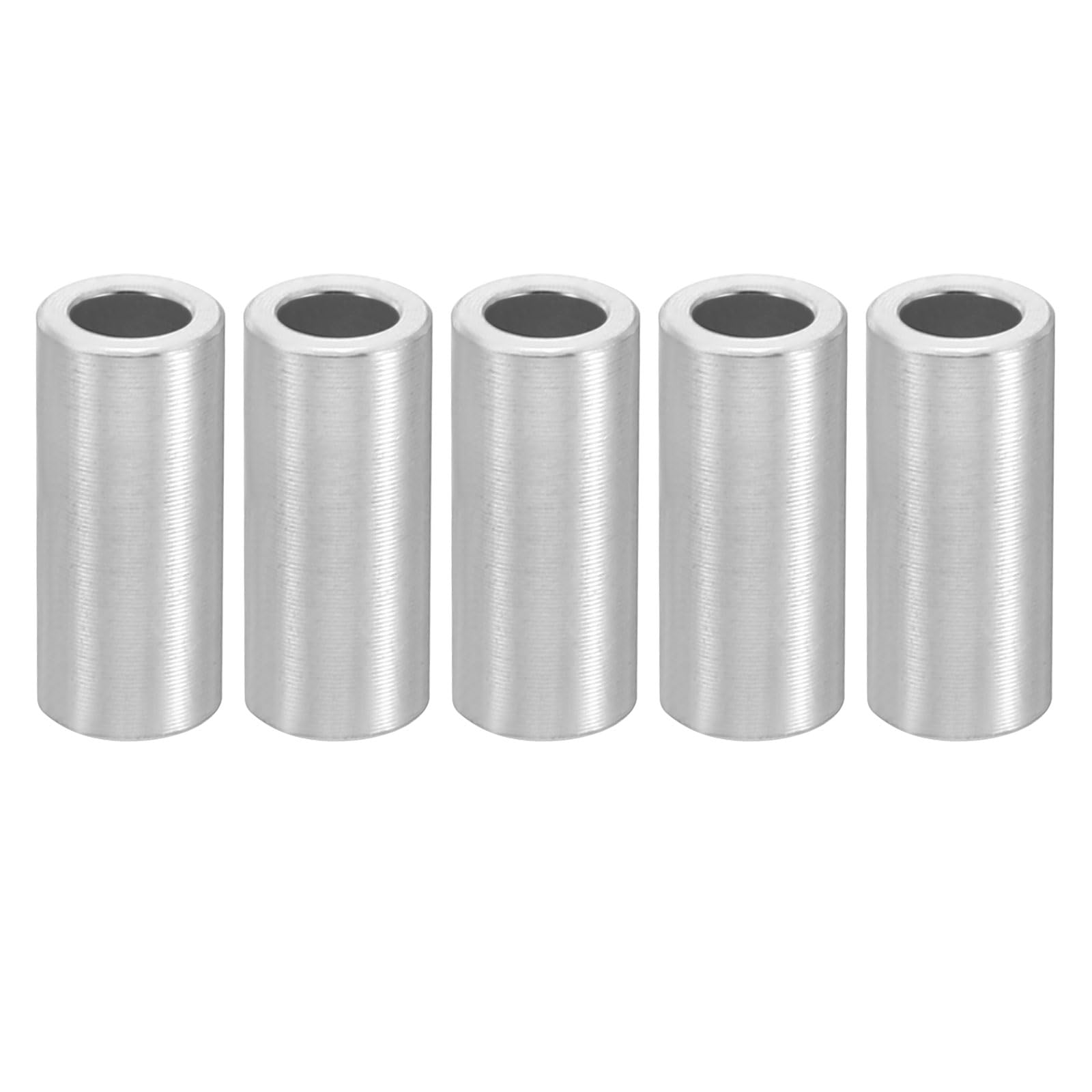 PATIKIL M4 Aluminum Spacers, 5 Pcs Metal Spacer Aluminum 4.1mm ID x 7mm OD x 16mm L Aluminum Spacer Screw Standoff Round for 5/32inch or M4 Screw Bolts