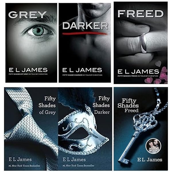 E L James Fifty Shades of Grey Series 4 Books Collection - (Grey