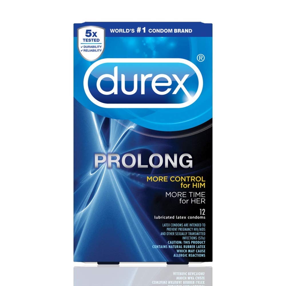 Durex Prolong Climax Control Latex Condoms12 Count Buy Online in