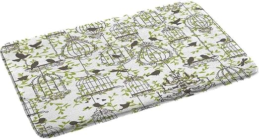 N\A Alfombra de baño Vintage Ultra Absorbente de Espuma viscoelástica