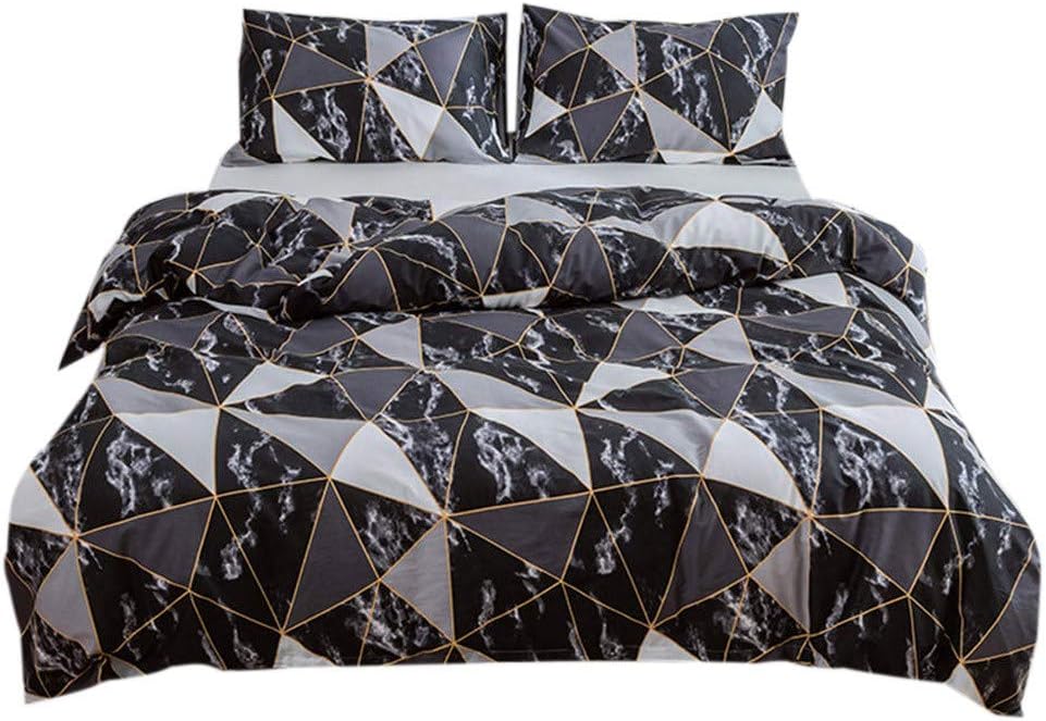 ThsiJJ Comforter Set Reversible Down Queen Size Soft Comforter Microfiber Sets Soft Microfiber Fill Printed Quilt Sets