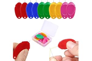 YILIA Sewing Machine Needle Threader, 2024 Needle Threader for Hand Sewing, Automatic Threading Aid Needle Threader Tool, Embroidery Simple Needle Threader, Needle Threader Great for Needle Work (10PCS)