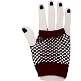 Block Buster Costumes Dramatic 80's Fishnet Gloves, Black, standard size