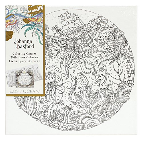 Johanna Basford Lost Ocean Coloring Canvas - Ship at Sea