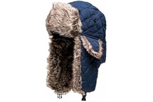 S A SA Company Trapper Hat Winter Hats for Men & Women | Ushanka Russian Hat | Faux Fur Hat with Ear Flap (Snow Camo)