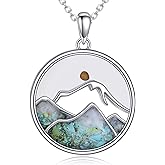 AOBOCO Mustard Seed Faith Necklace, Your Faith Can Move Mountain, Sterling Silver Cross Pendant Christian Jewelry Mothers Day Christmas Gifts for Women Mom