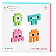 PIXIO Mini Monsters - Tiny Magnetic Blocks Building Toy in The Pixel Art Style with Free App - 5/16" Plastic Cubes with 6 Magnets Inside - Open Ended Toy - Creativity Toy for Ages 6+