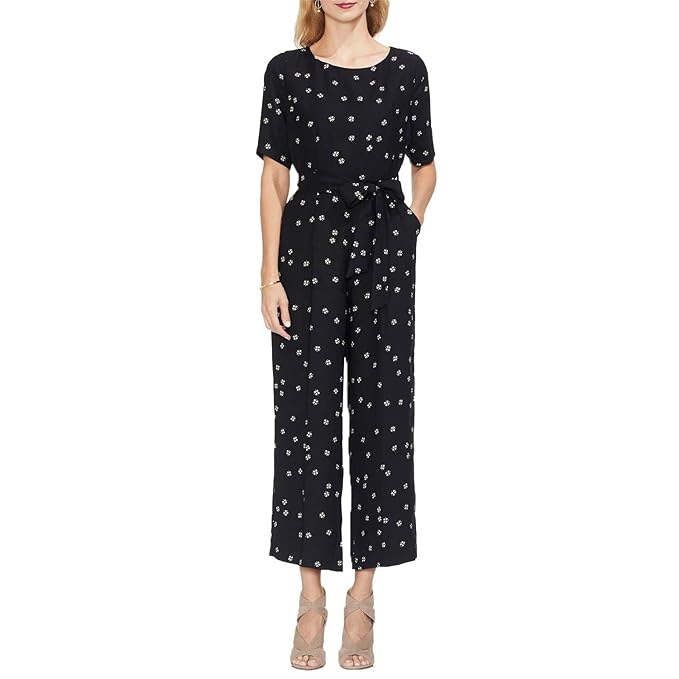 vince camuto polka dot jumpsuit