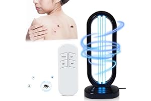 EYTPU Uvlizer - Home Disinfection Device, Lumivyx Haloclean Uv with 3- Speed Timing and Remote Control, Uvo Lamp Uvlizer, Cleans The Bedroom and Provides Lighting, Spaces Up to 430 Square (Black)