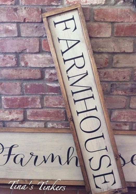 Amazon.de: CELYCASY Bauernhaus-Schild, Vintage, lackiert, rustikal