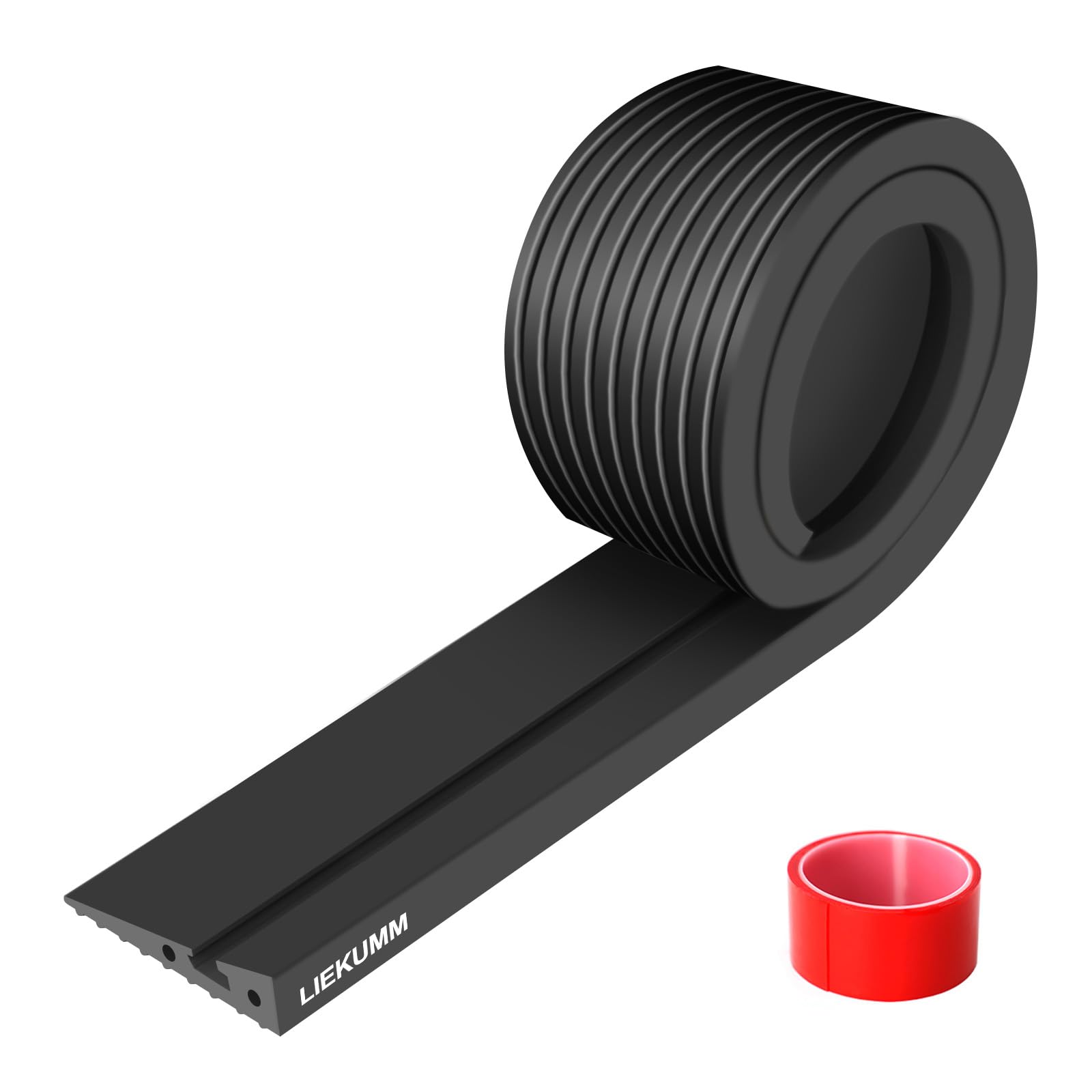 LIEKUMM 2 cm Height Wheelchair Ramp, 1000 kg Load Capacity PVC Portable Ramps for Wheelchairs, Indoor & Outdoor Threshold Ramp, Ramps for Mobility Scooter, Electric Wheelchair, Garage, Kerb, Black