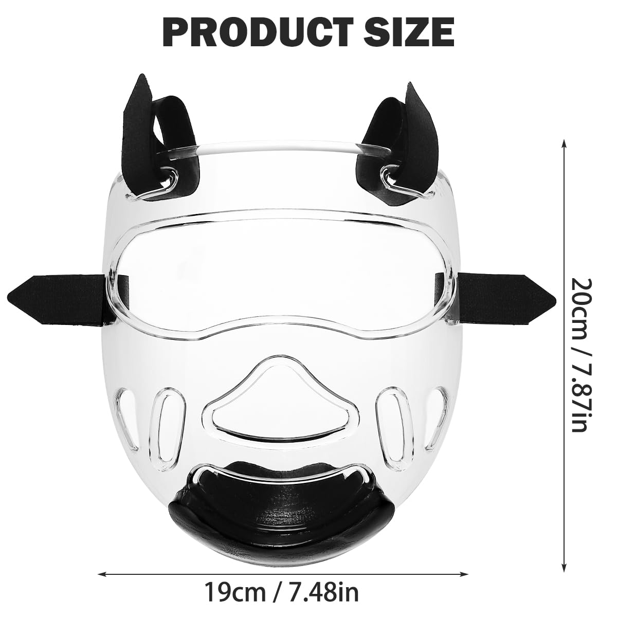 Condition photo showing New/Like New for yolufer clear boxing faceshield taekwondo protective mask,face protection cover for boxing (medium),