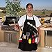 EZ Drinker Black Grill Master Grill Apron and Accessory - Holds Beverages and Tools