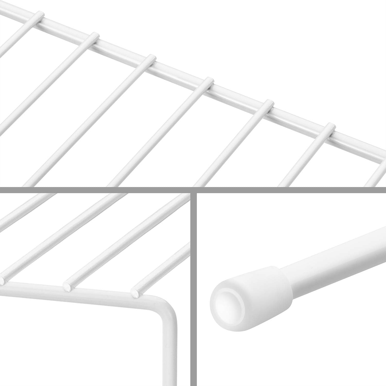 QIWODE Kitchen Cupboard Organiser, Cupboard Storage Organiser, Home and Kitchen Space Divider, Shelf Rack - Image 4