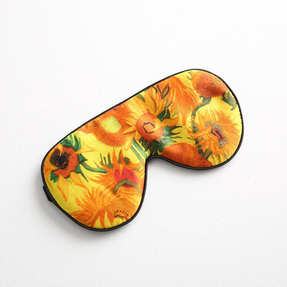 Tim & Tina 100% Silk Sleep Mask Comfortable,Super Soft Blindfold Eye mask Block Light for Sleeping,Shift Work,Naps with Carry Pouch Adjustable Strap (Sunflower)