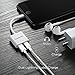 Nicexx Adapter & Splitter Compatible IP 7/7 Plus 8/8 Plus/X, Headphone Jack Aux Audio & Charging & Calling & Sync Cable Connector Earphone Charger– White