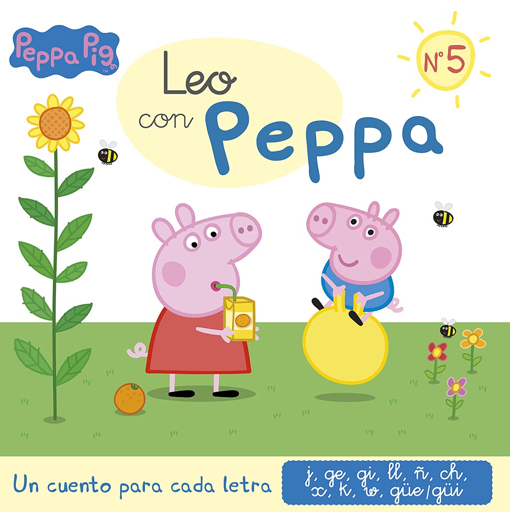 Amazon Com Un Cuento Para Cada Letra J Ge Gi Ll N Ch X K W Gue Gui Leo Con Peppa Pig 5 Hasbro Eone Books