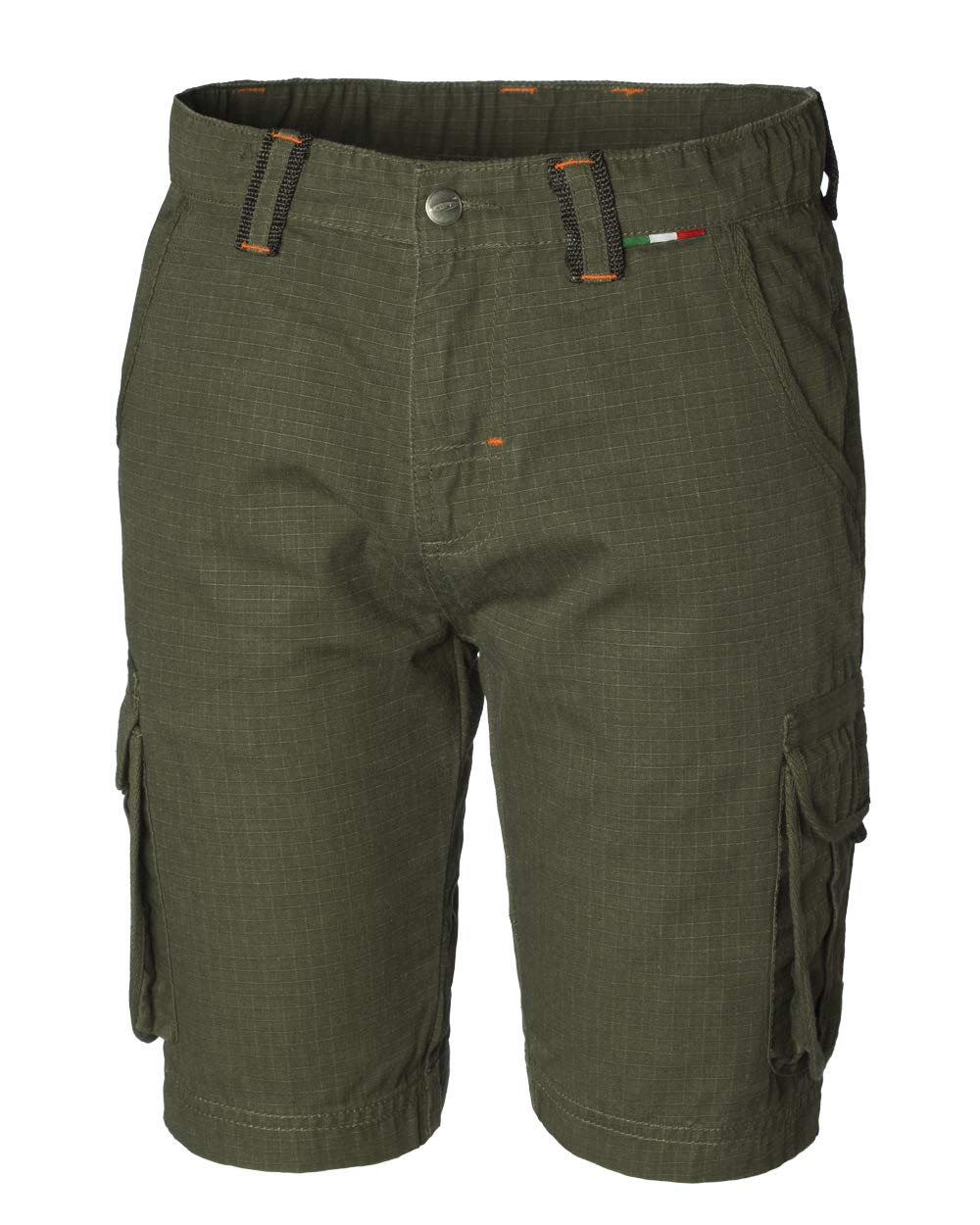 Rossini Trading A0080410XXL Bermuda Rip Stop Worky, Olive ArmyGreen, XXL