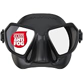 SALVIMAR Adult Noah Comfort Fit Anti-Fog Diving Mask - Adjustable Low Volume Wide Panoramic View Scuba &amp; Spearfishing Mask with Integrated Anti-Fog Lenses &amp; Silicone Skirt