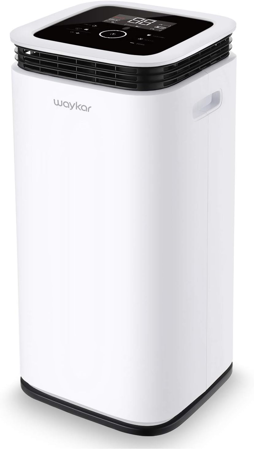 Waykar 70 Pint Dehumidifier for Home Basements Bedroom Garage, Removes