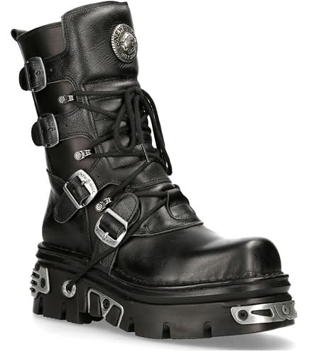 Amazon.com | New Rock 391-S18 Women's Black Metallic Reactor Skull