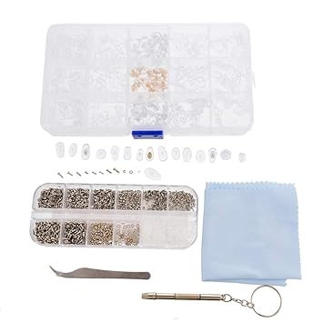 Godagoda Brillen Reparatur Set Mini Tragbar Edelstahl Uhren Sonnenbrillen Schmuck Schraubendreher Schraubenzieher Werkzeug Ki
