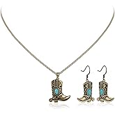 Montana West x Wrangler Gold Plated Pendant Necklace for Women, 18k Gold Plated Lightweight Chain Dainty Jewelry