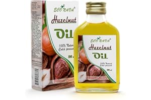 ECO NAVA | Hazelnut Oil | 100% Natural Extra Virgin Cold Pressed | Unrefined Raw No-GMO Vegan | Gluten-Free | Premium Food Gr