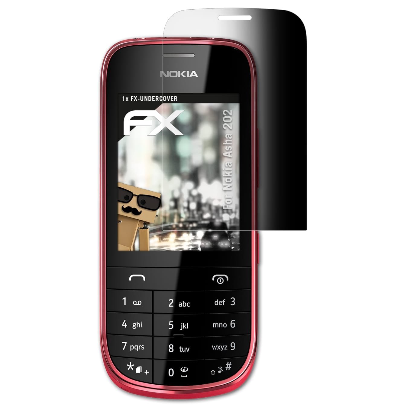 atFoliX Privacy Filter for Nokia Asha 202 Privacy Screen Protector -  FX-Undercover 4-way visual protection Screen Protection Film: Amazon.co.uk:  Electronics