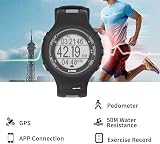 EZON Men's GPS Running Smart Watch Heart Rate Pedometer 5ATM Waterproof Black view 3