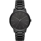 A|X Armani Exchange Men's Watch with Three-Hand Analog Display and Stainless Steel or Leather Band, Watch for Men