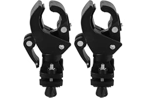 2Pcs Adjustable Rotatable Cane Holder for Wheelchair and Mobility Scooters Lightweight Crutch Storage Bracket for Daily Use